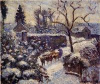 Pissarro, Camille - The Effect of Snow at Montfoucault